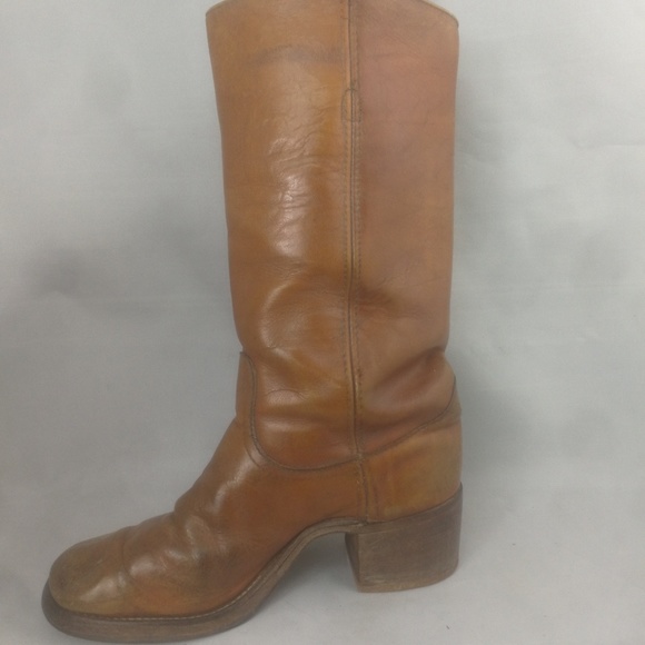 Vintage Frye American Classic Boots With Cleats 11 - Picture 2 of 8